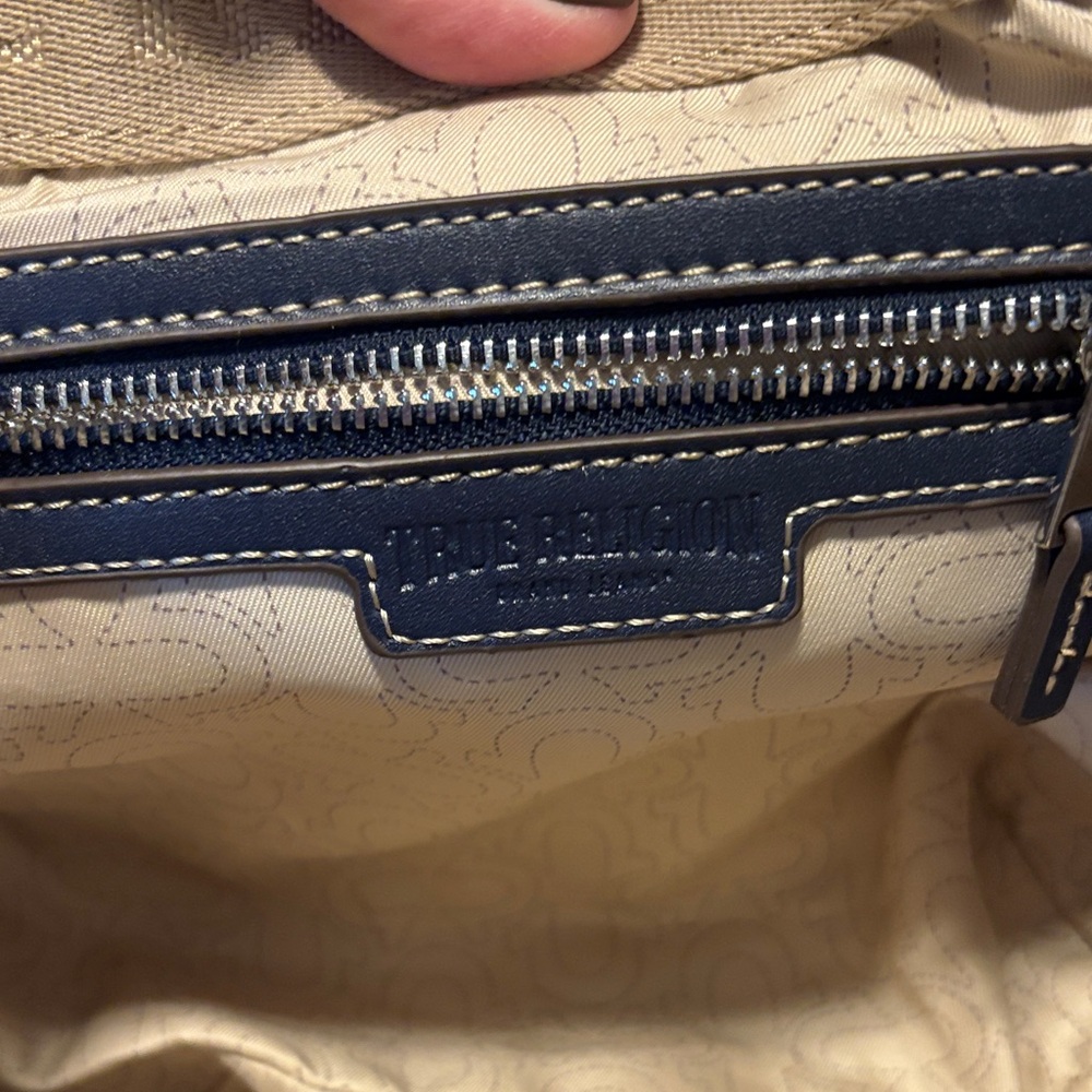 True Religion Denim and Tan Crossbody Bag - Picture 4 of 4